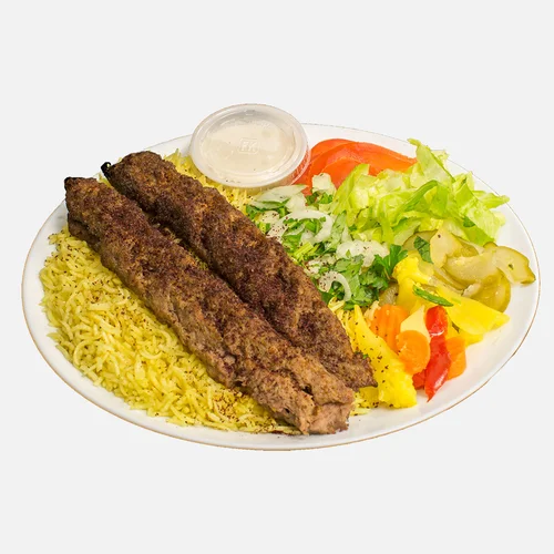 12. Beef Kabob Plate